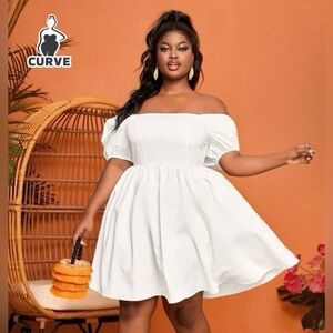 SHEIN | Dresses | Shein White Prom Or Wedding Gown | Poshmark